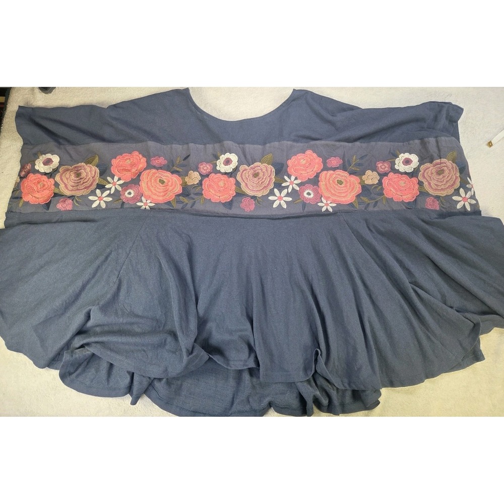 Savanna Jane Boho Embroidered Tunic Top 1X/2X Cottagecore Festival - Picture 3 of 9